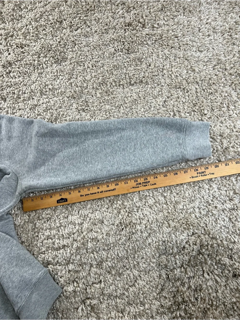 J. Crew Gray Crewneck Sweatshirt with Pointer Motif XL